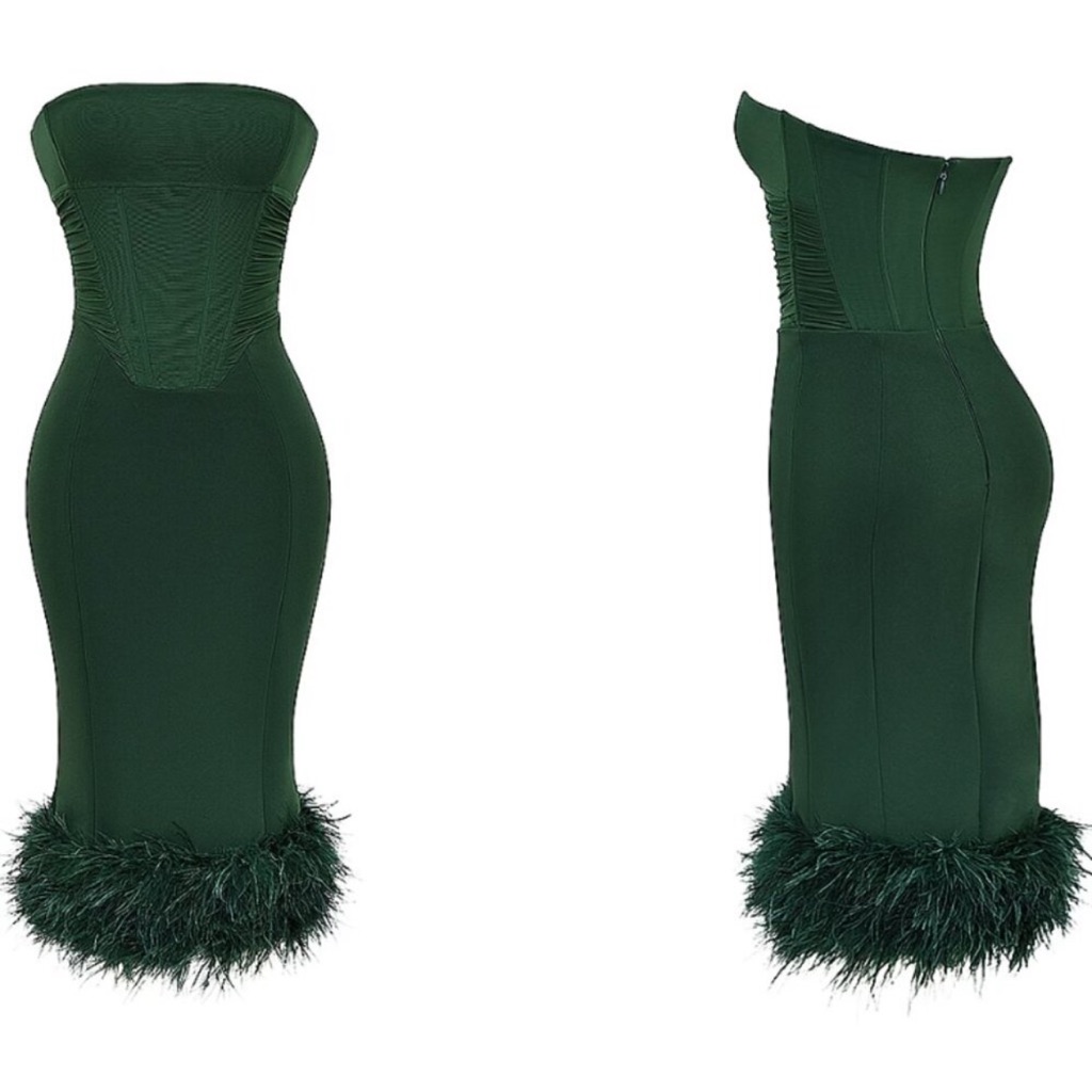 House Of Cb Fionula Emerald Green